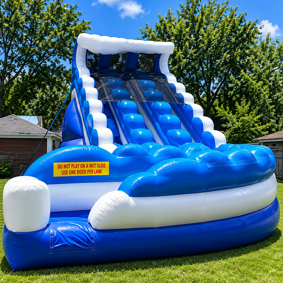 Double-Lane Water Slide rental concept