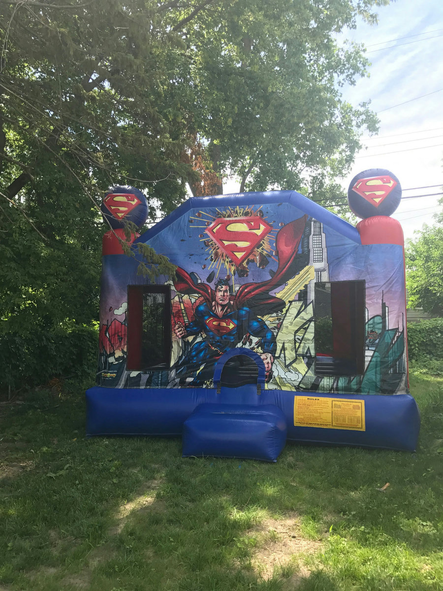 Superman Bounce House rental concept