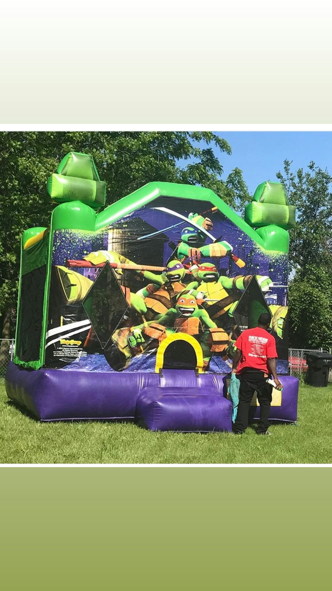 Teenage Mutant Ninja Turtles Bounce House rental concept